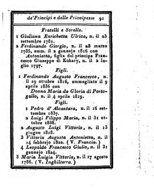 Almanacco di corte