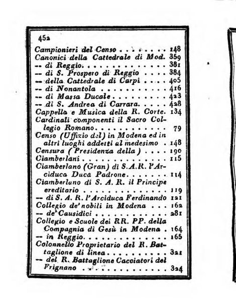 Almanacco di corte