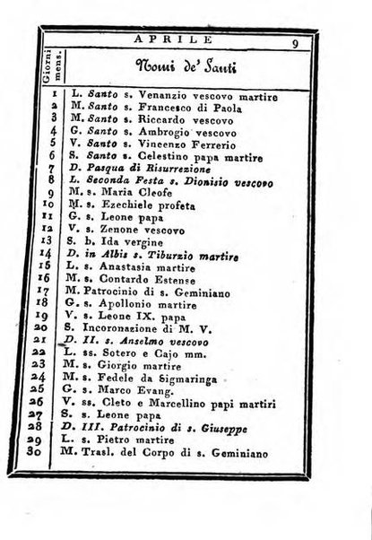 Almanacco di corte