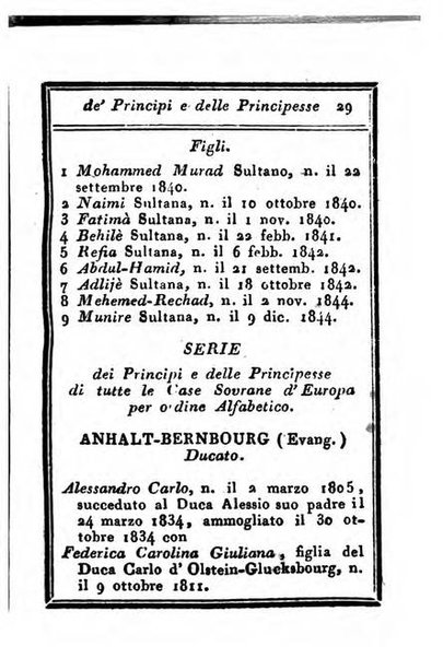 Almanacco di corte