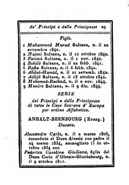 Almanacco di corte