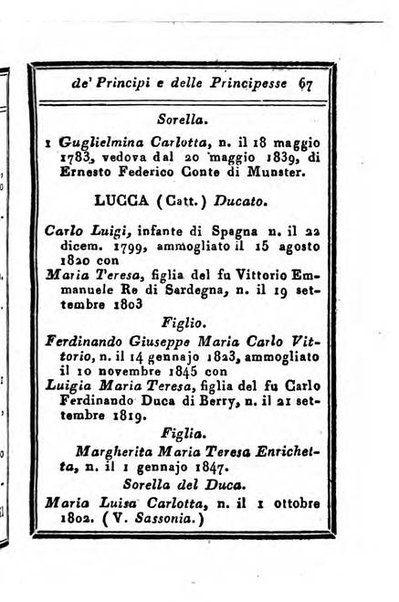 Almanacco di corte