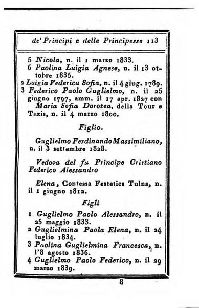 Almanacco di corte