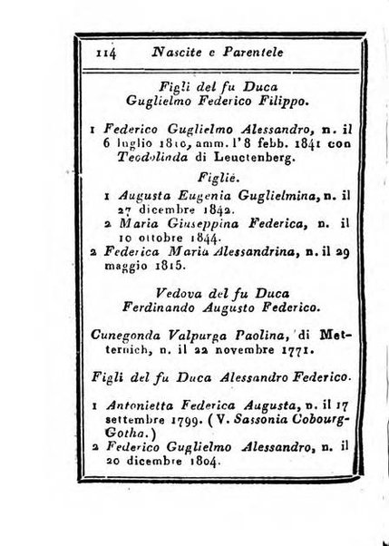 Almanacco di corte