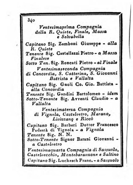 Almanacco di corte