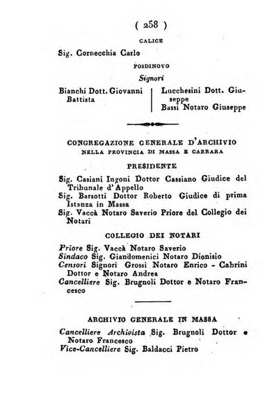 Almanacco di corte