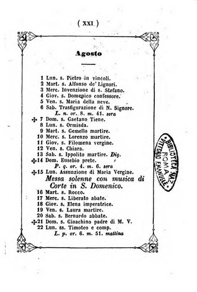 Almanacco di corte