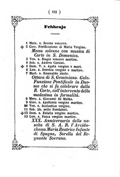 Almanacco di corte