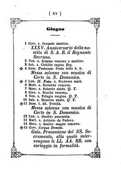 Almanacco di corte