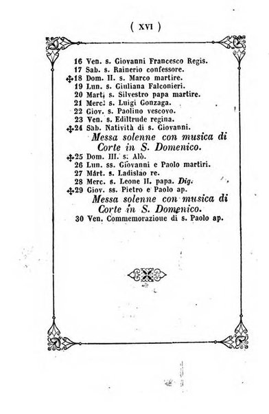 Almanacco di corte