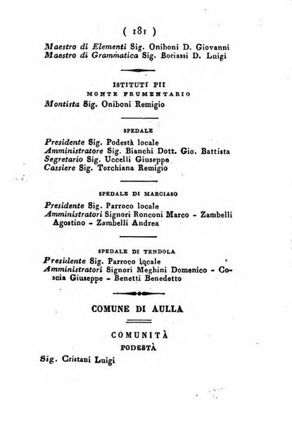 Almanacco di corte