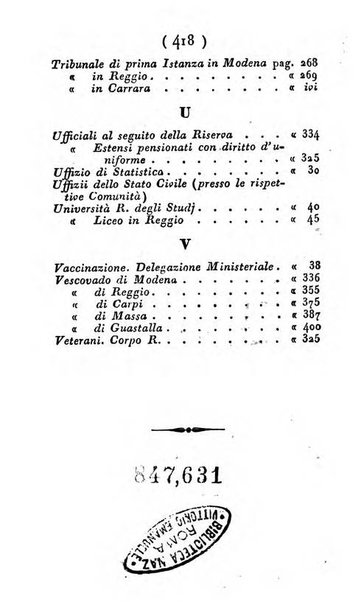 Almanacco di corte