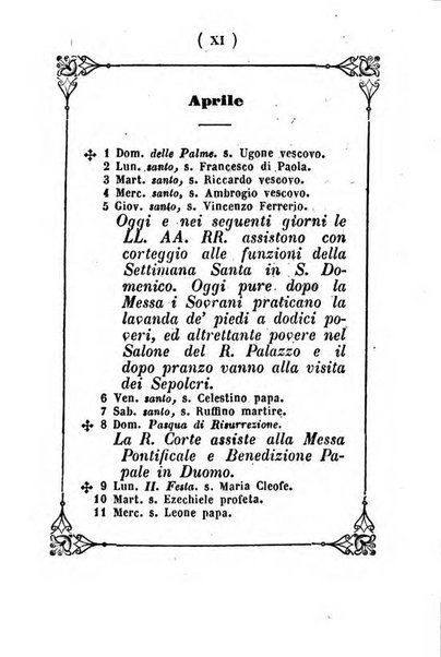 Almanacco di corte