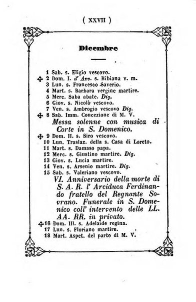 Almanacco di corte