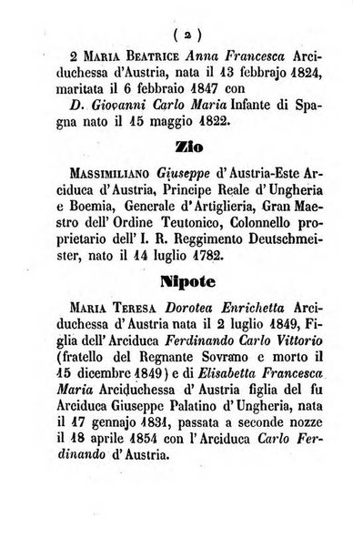 Almanacco di corte