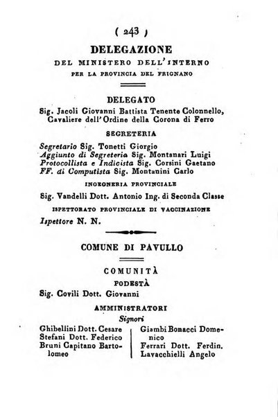 Almanacco di corte