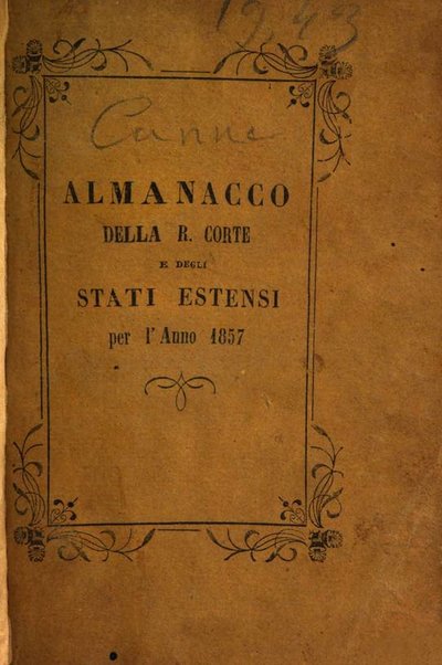 Almanacco di corte