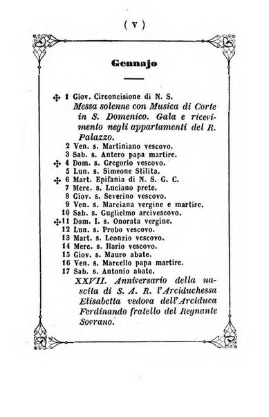 Almanacco di corte