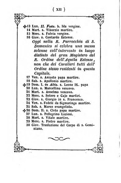 Almanacco di corte