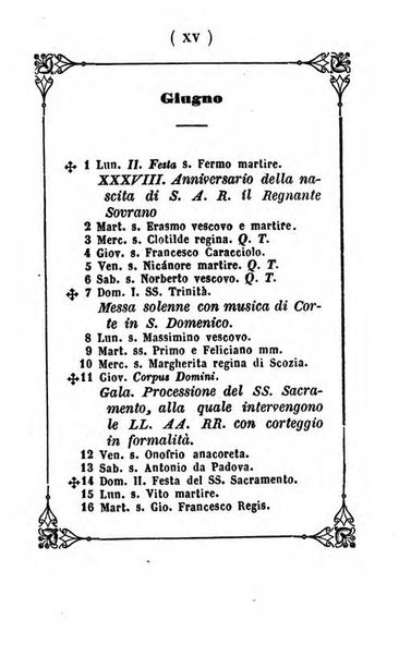 Almanacco di corte