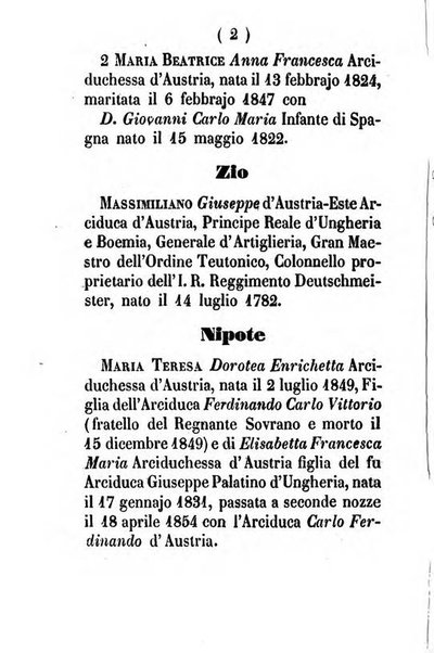 Almanacco di corte