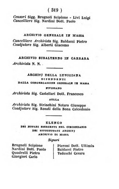 Almanacco di corte