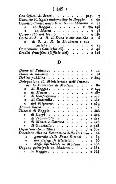 Almanacco di corte