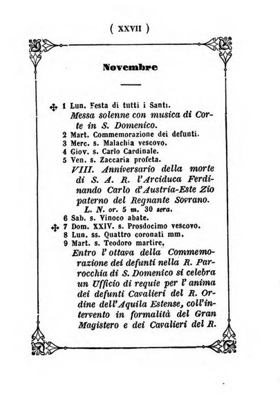 Almanacco di corte