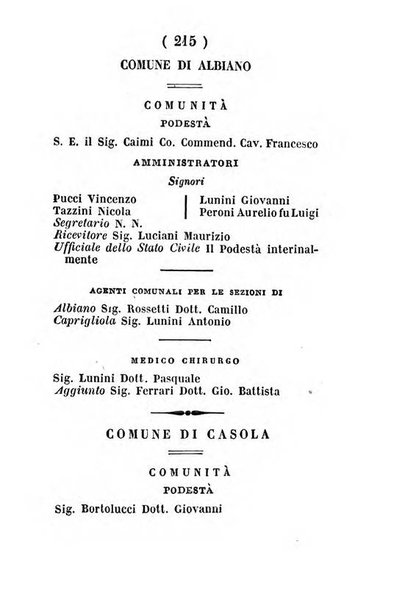 Almanacco di corte