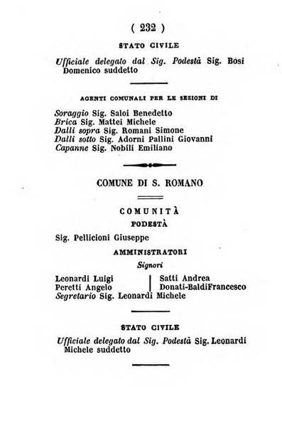 Almanacco di corte