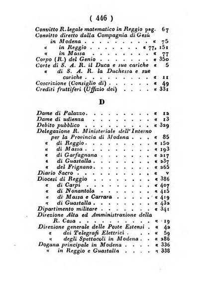 Almanacco di corte