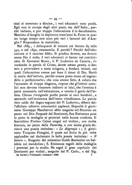 La carità e l'orfanello del venerabile P. Lodovico da Casoria