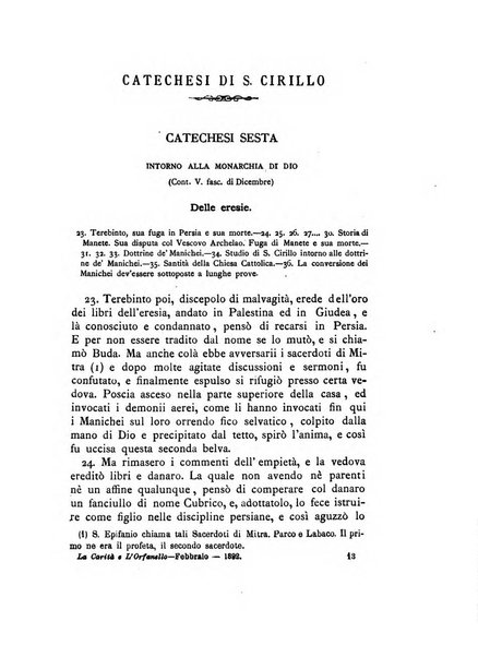 La carità e l'orfanello del venerabile P. Lodovico da Casoria