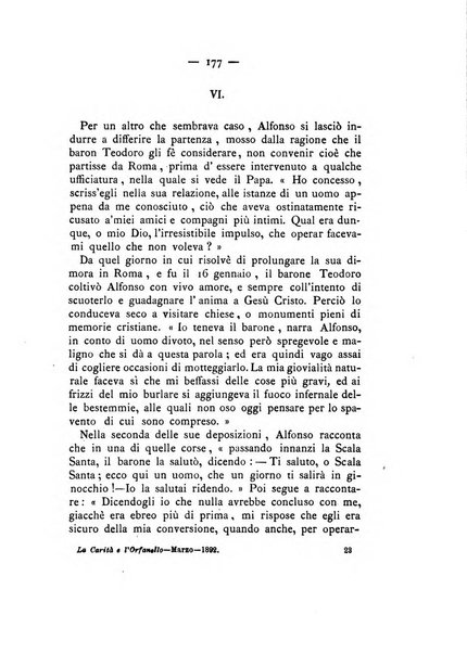 La carità e l'orfanello del venerabile P. Lodovico da Casoria