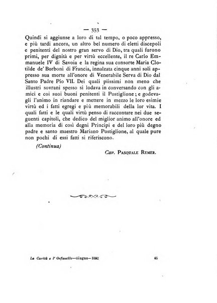 La carità e l'orfanello del venerabile P. Lodovico da Casoria