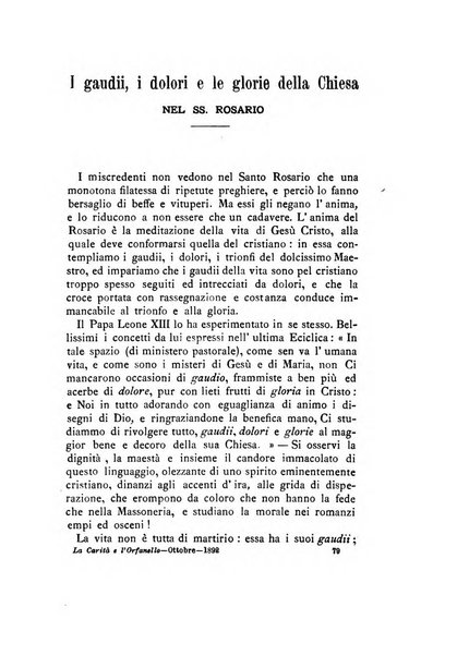 La carità e l'orfanello del venerabile P. Lodovico da Casoria