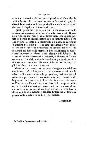 La carità e l'orfanello del venerabile P. Lodovico da Casoria