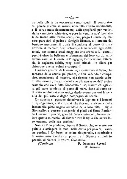 La carità e l'orfanello del venerabile P. Lodovico da Casoria