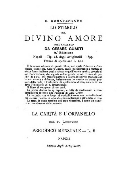 La carità e l'orfanello del venerabile P. Lodovico da Casoria