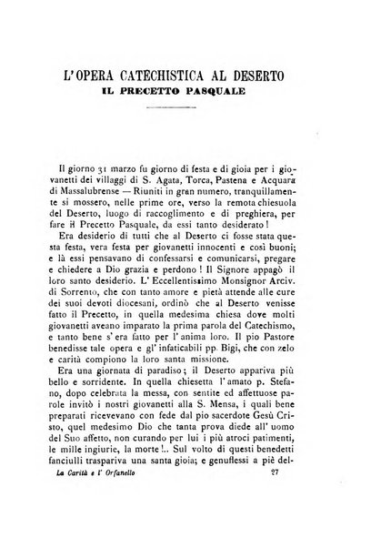 La carità e l'orfanello del venerabile P. Lodovico da Casoria