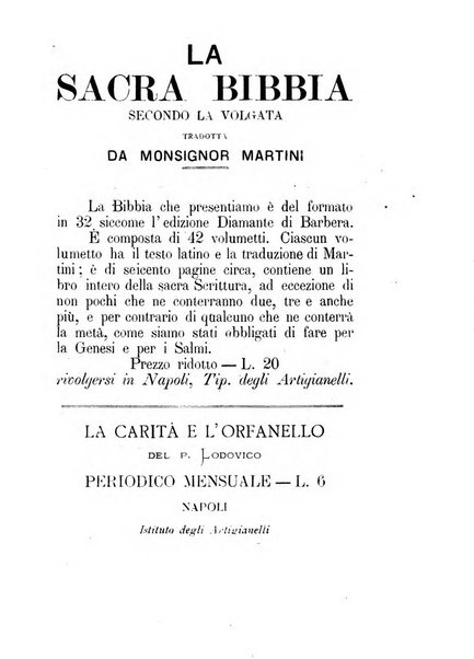 La carità e l'orfanello del venerabile P. Lodovico da Casoria