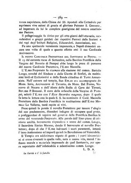 La carità e l'orfanello del venerabile P. Lodovico da Casoria