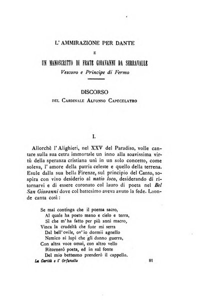 La carità e l'orfanello del venerabile P. Lodovico da Casoria