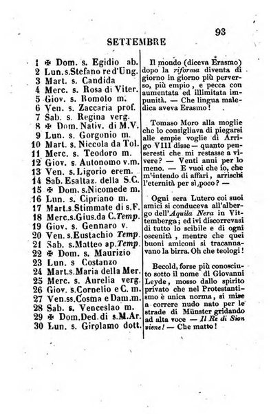 Il vero amico almanacco romano