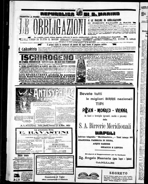 L'unione sarda : giornale settimanale, politico, amministrativo, letterario