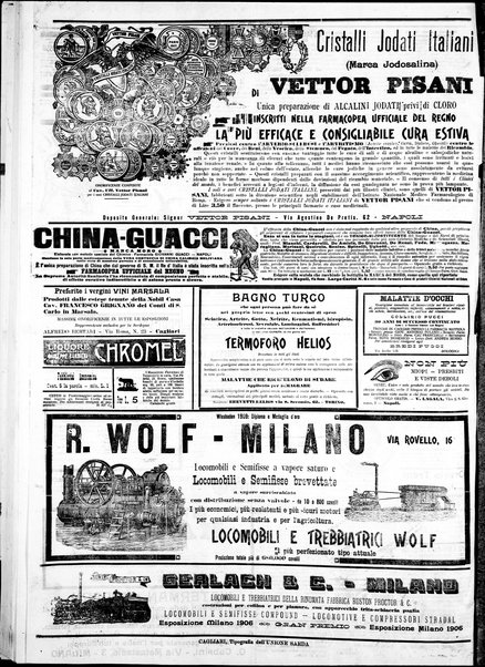 L'unione sarda : giornale settimanale, politico, amministrativo, letterario