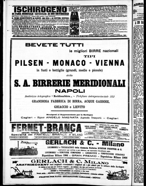 L'unione sarda : giornale settimanale, politico, amministrativo, letterario