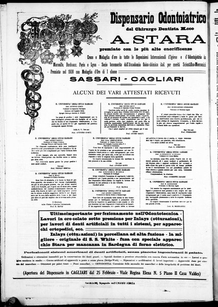 L'unione sarda : giornale settimanale, politico, amministrativo, letterario