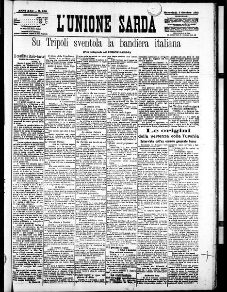 L'unione sarda : giornale settimanale, politico, amministrativo, letterario