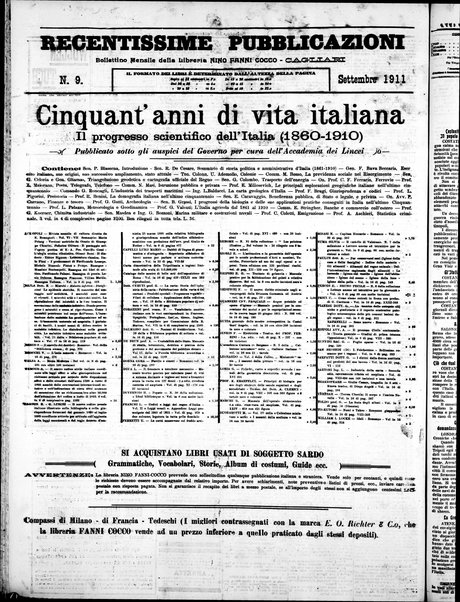 L'unione sarda : giornale settimanale, politico, amministrativo, letterario